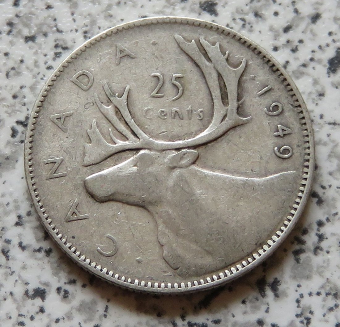  Canada 25 Cents 1949   