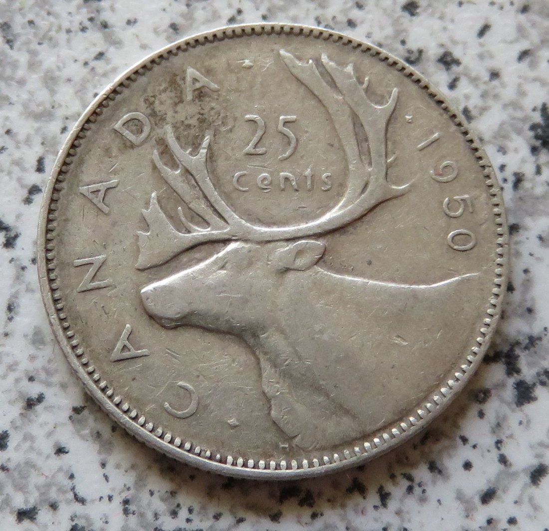  Canada 25 Cents 1950   