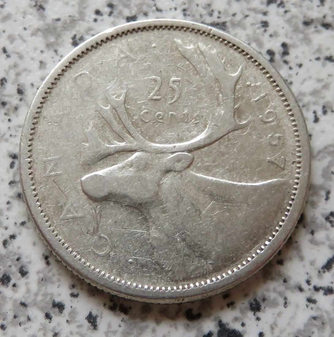  Canada 25 Cents 1957   
