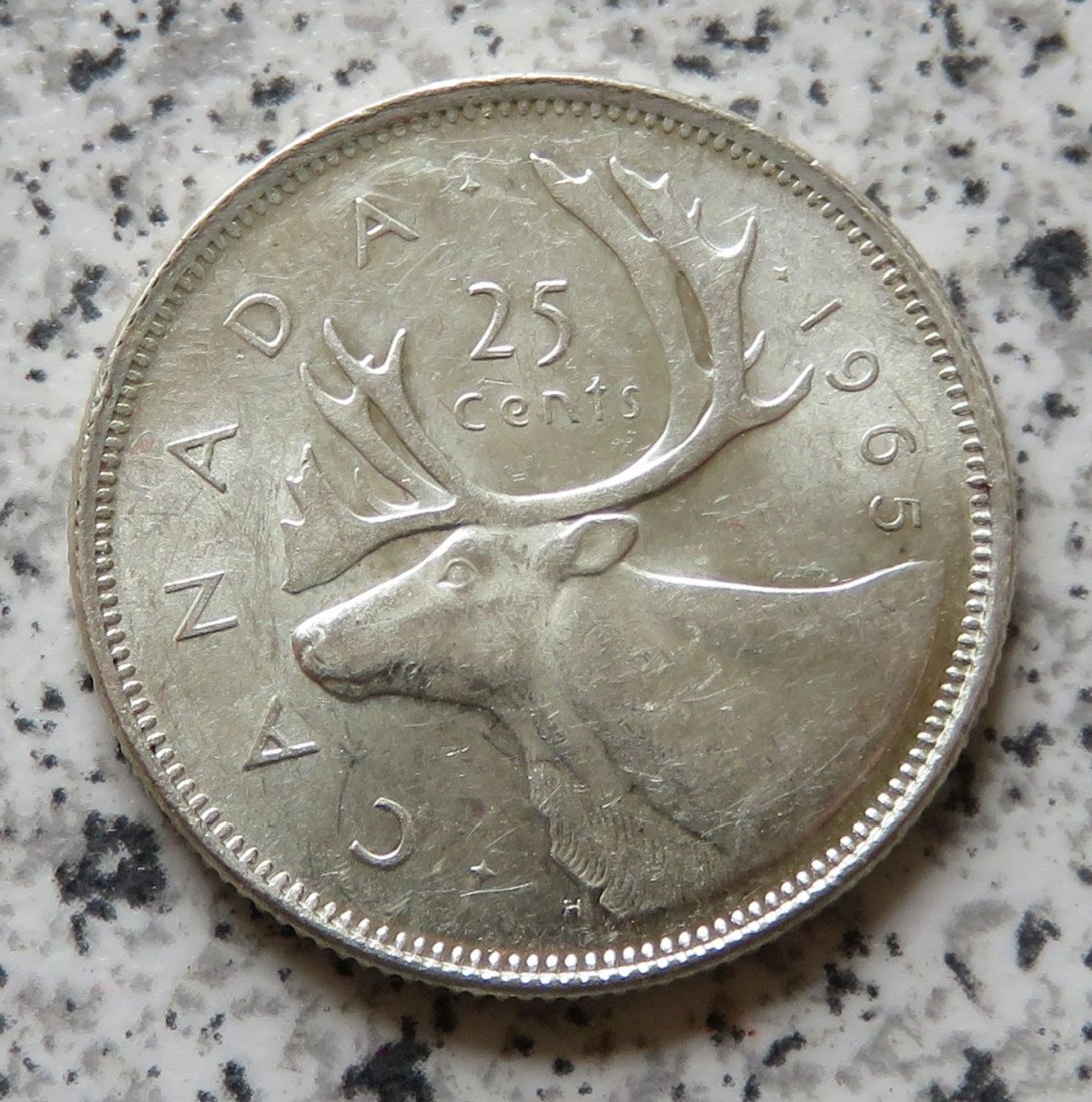  Canada 25 Cents 1965   