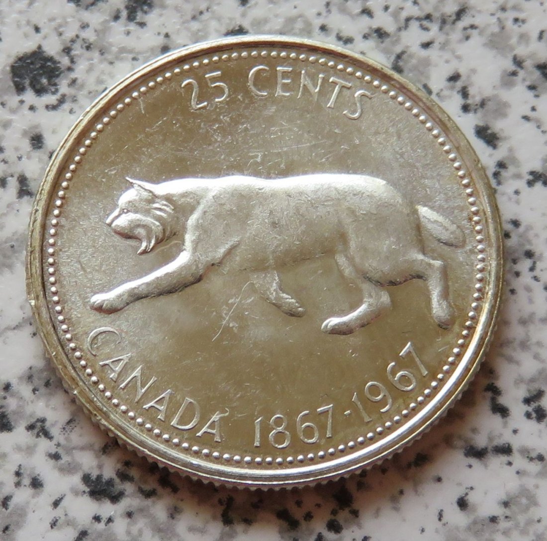  Canada 25 Cents 1967   
