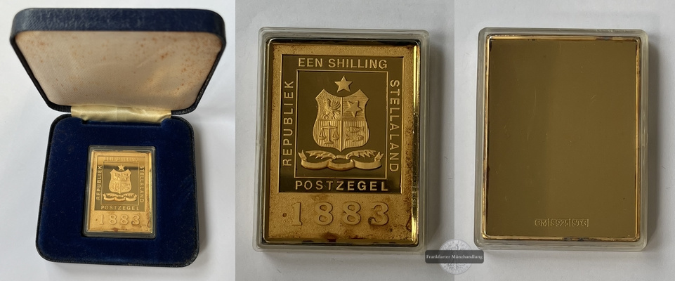  Stellaland  Een Shilling Stamp FM-Frankfurt Feinsilber: 27,75g   