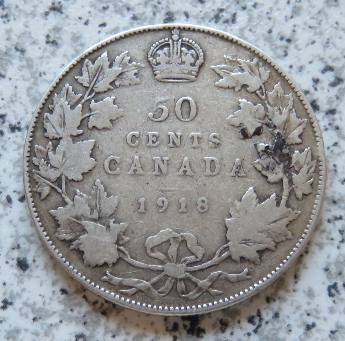  Canada 50 Cents 1918   