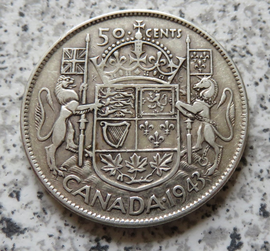  Canada 50 Cents 1943   