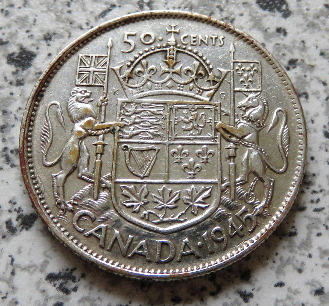  Canada 50 Cents 1945   