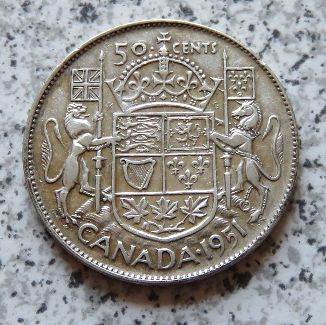  Canada 50 Cents 1951   