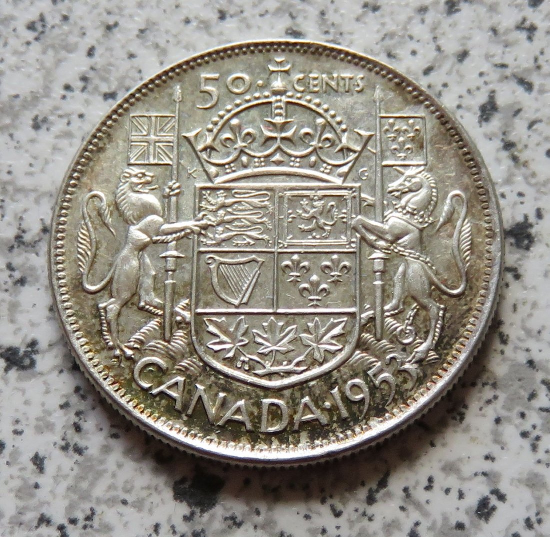  Canada 50 Cents 1953   