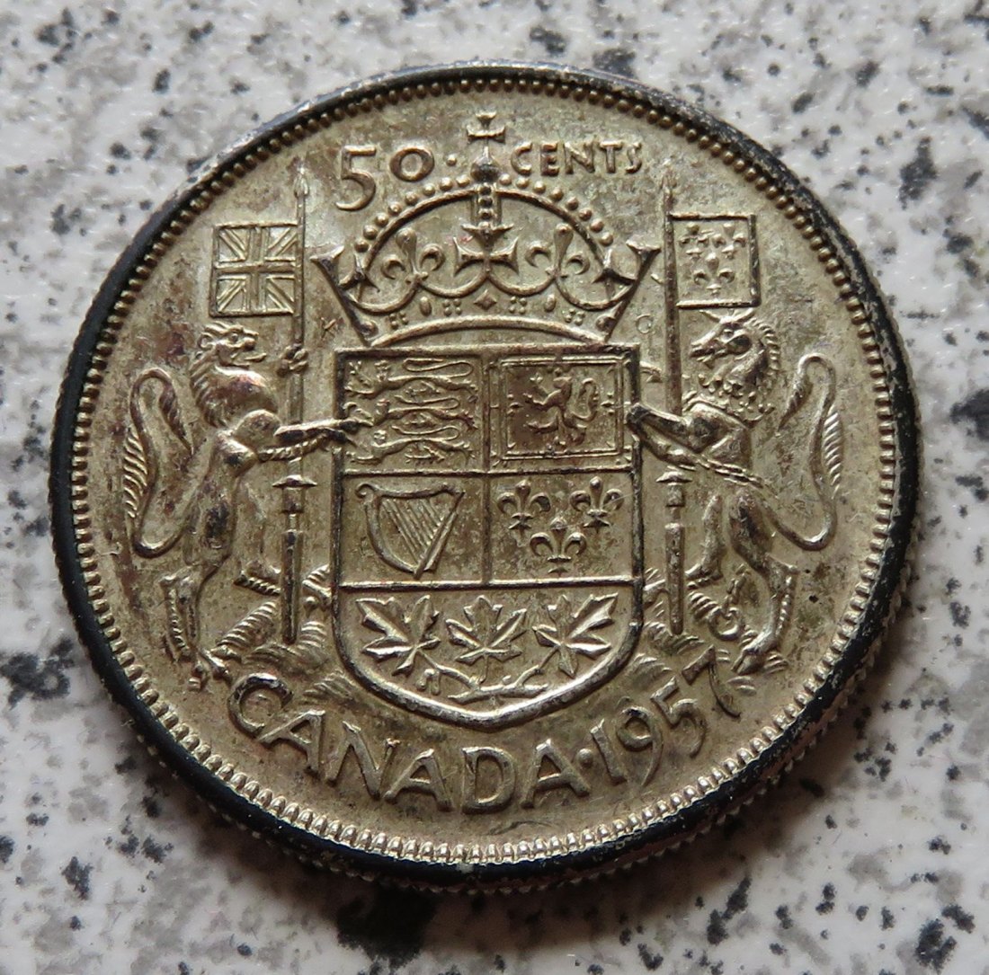  Canada 50 Cents 1957   