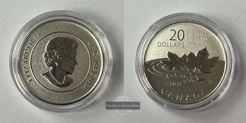  Kanada 20 Dollar  2012  Diamond Jubilee KM#1237 FM-Frankfurt Feinsilber: 7,9g   