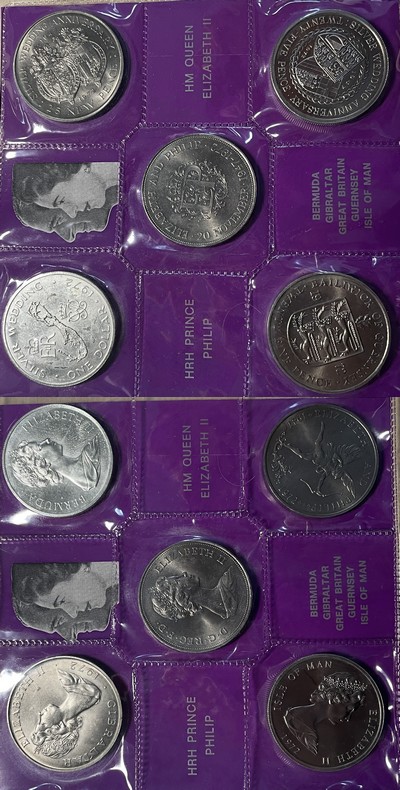  Bermuda/Gibraltar/GB/Guernsey/Man 25 Pence 1972 Silberhochzeit FM-Frankfurt Km#6Feinsilber: 26,164g   