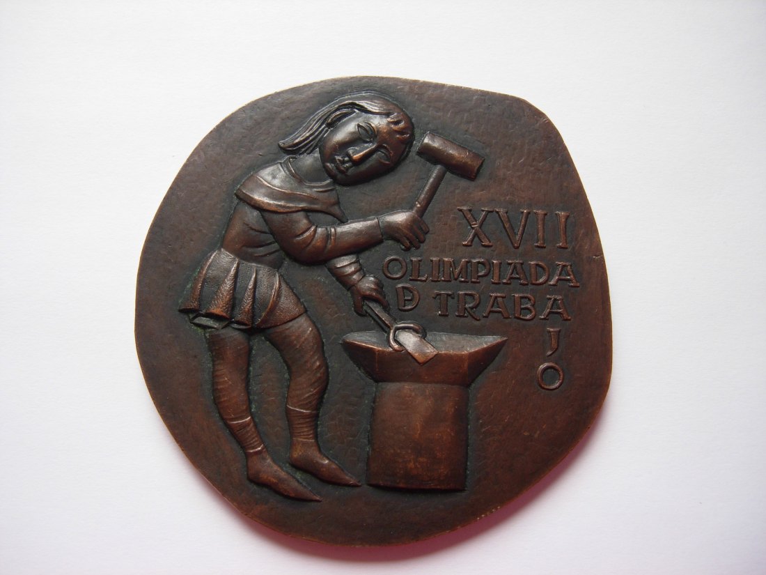  Medal - Spain, XVII Olimpiada d Traba, Malaga 1963   