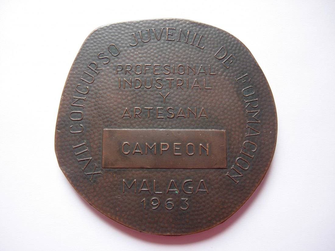  Medal - Spain, XVII Olimpiada d Traba, Malaga 1963   