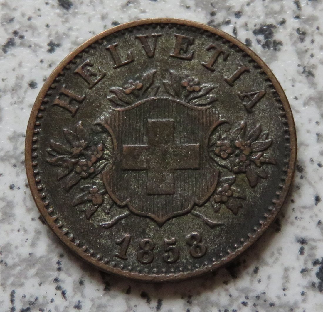  Schweiz 20 Rappen 1858 B   
