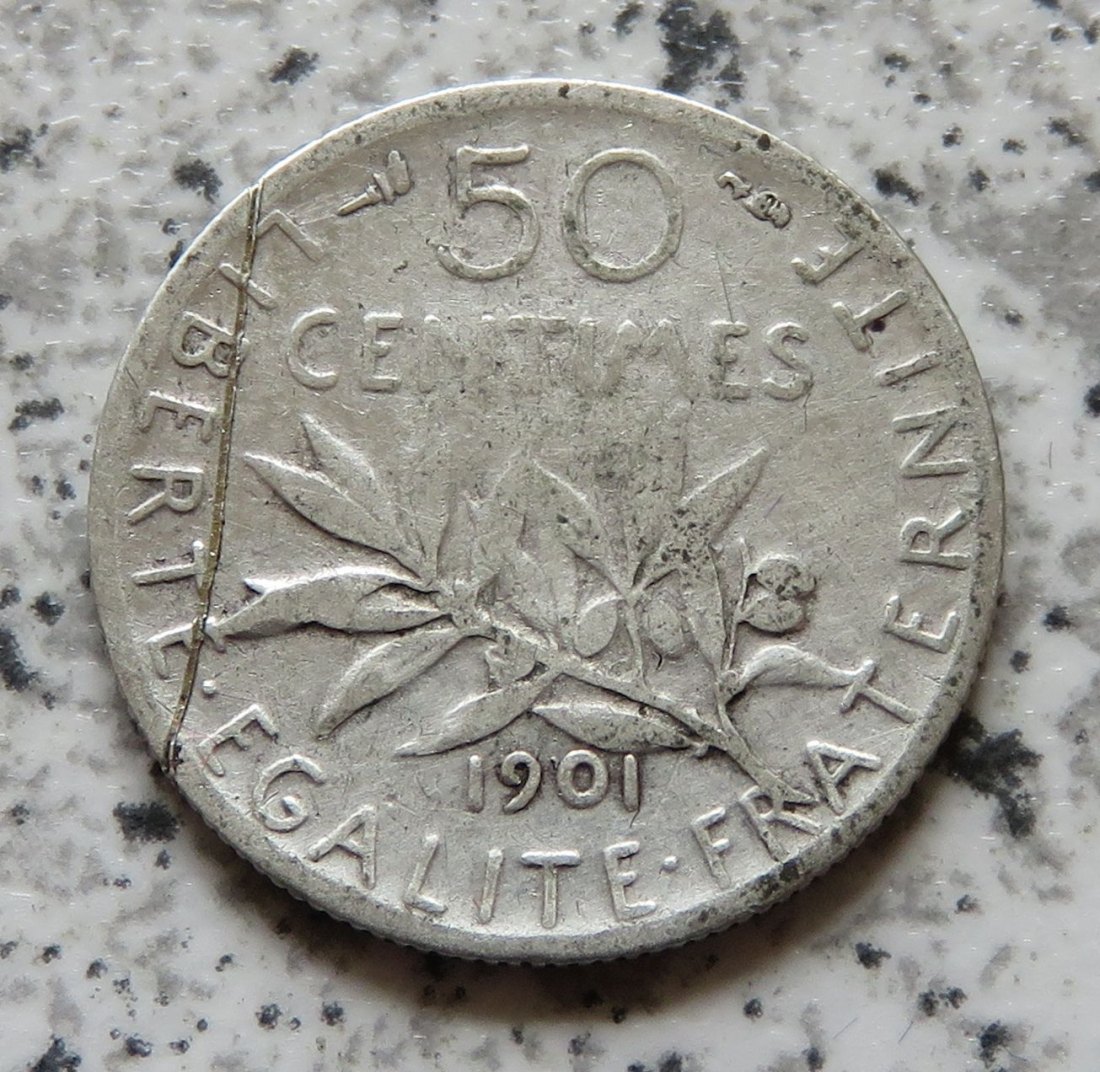  Frankreich 50 Centimes 1901   