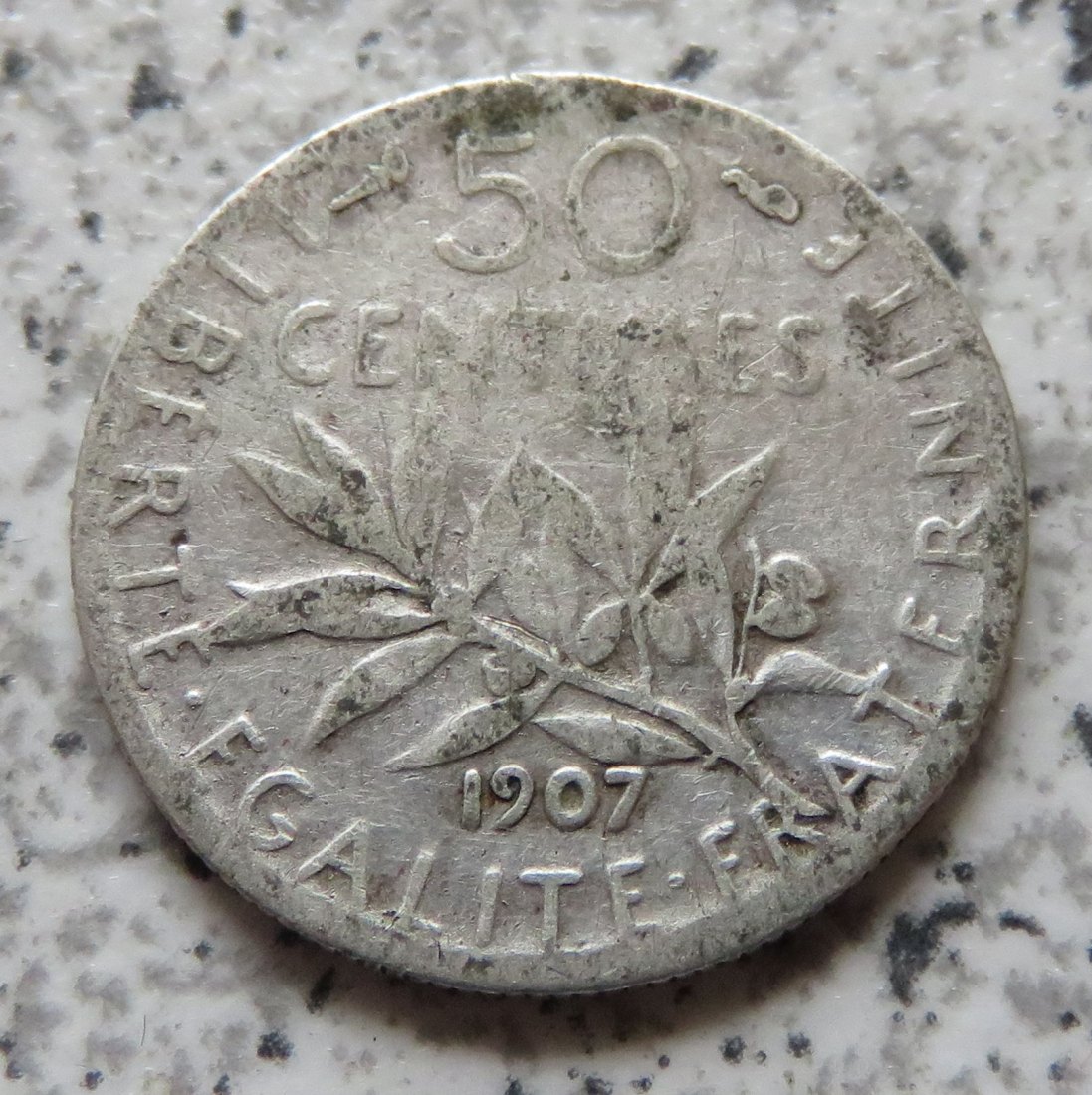 Frankreich 50 Centimes 1907   