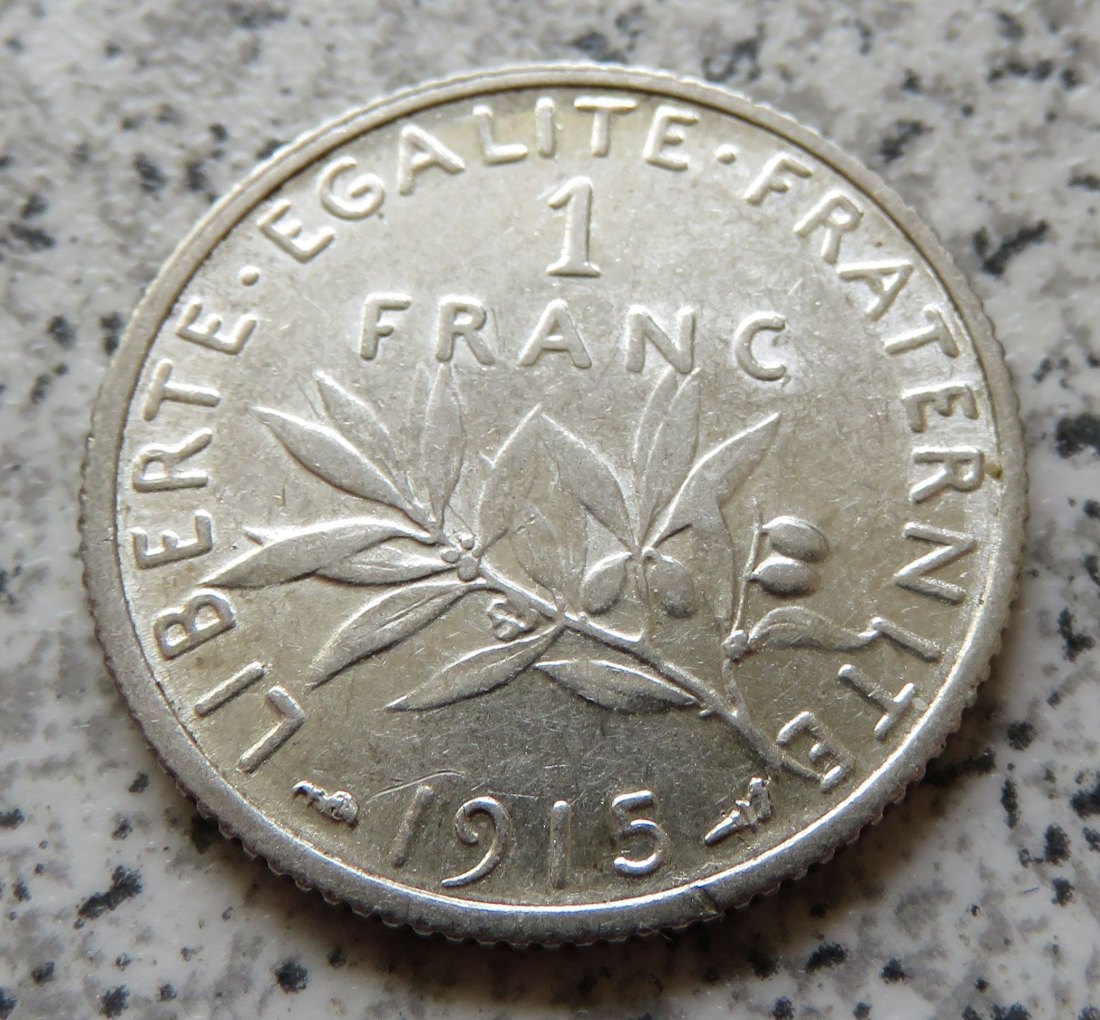  Frankreich 1 Franc 1915   