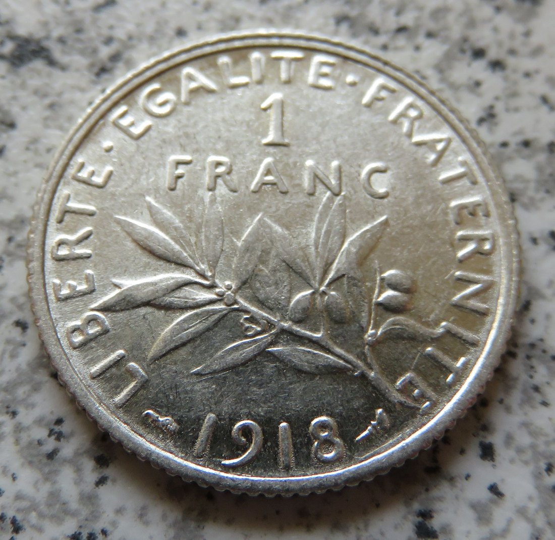  Frankreich 1 Franc 1918   