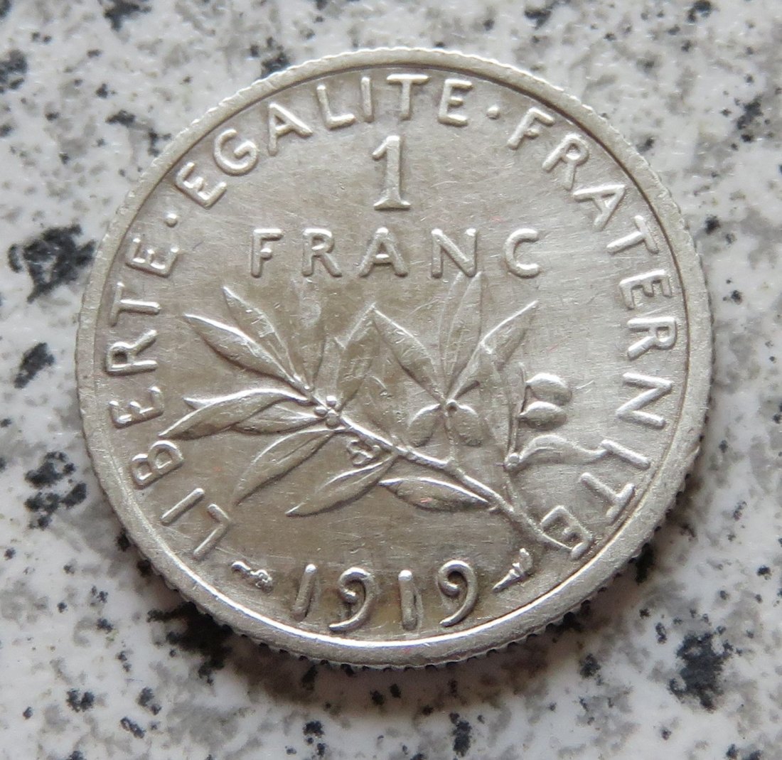  Frankreich 1 Franc 1919   