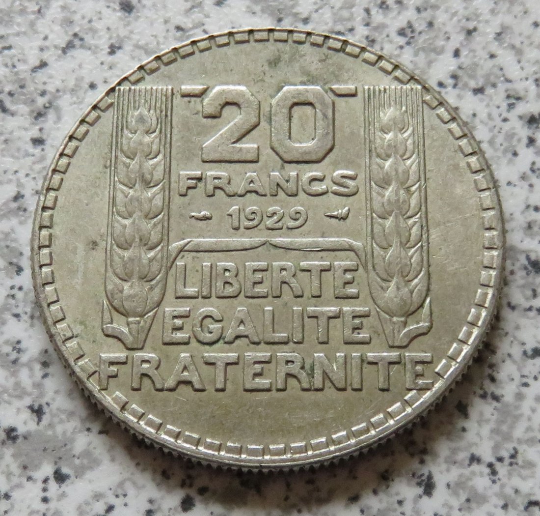  Frankreich 20 Francs 1929   