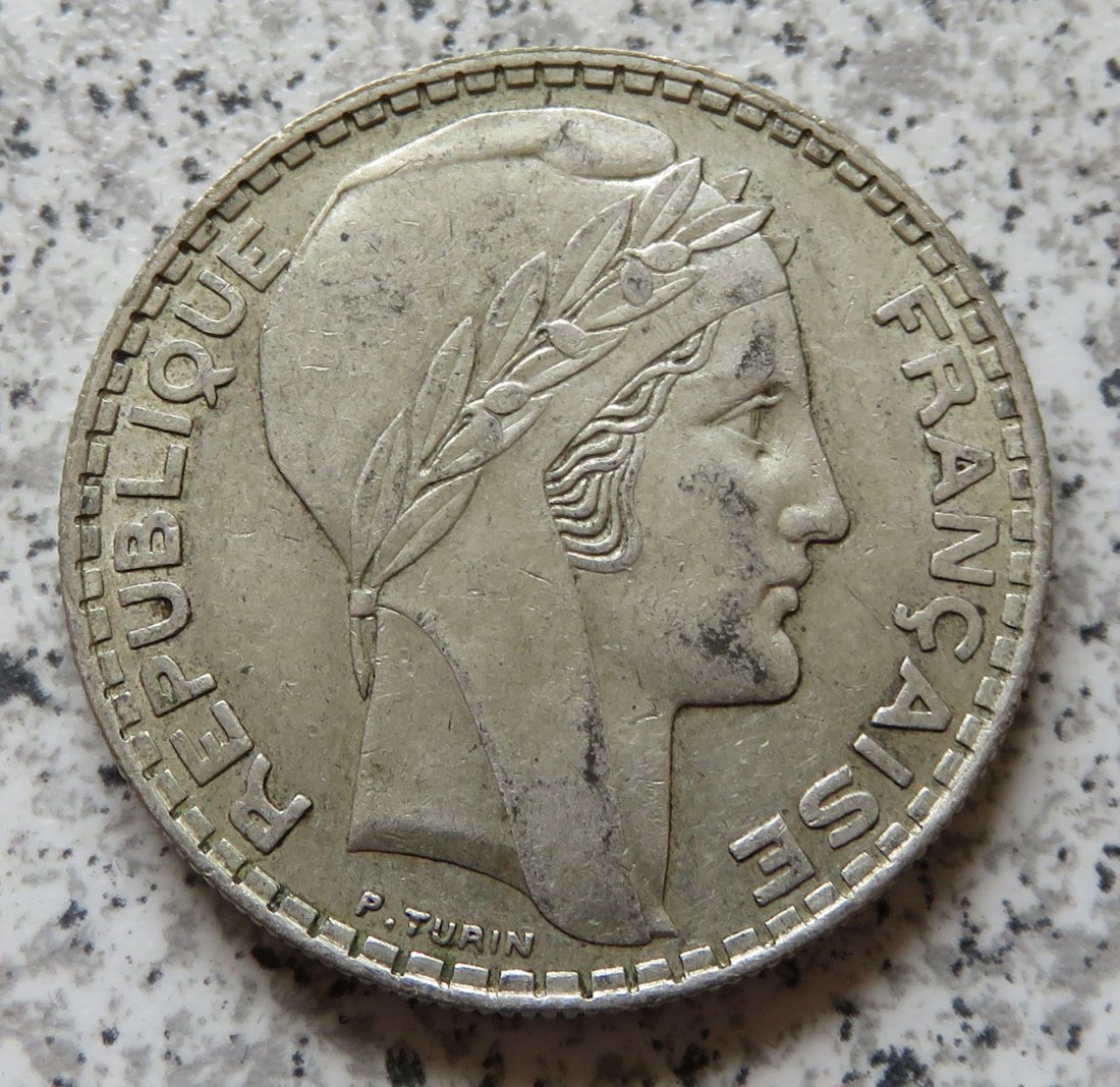  Frankreich 20 Francs 1937   