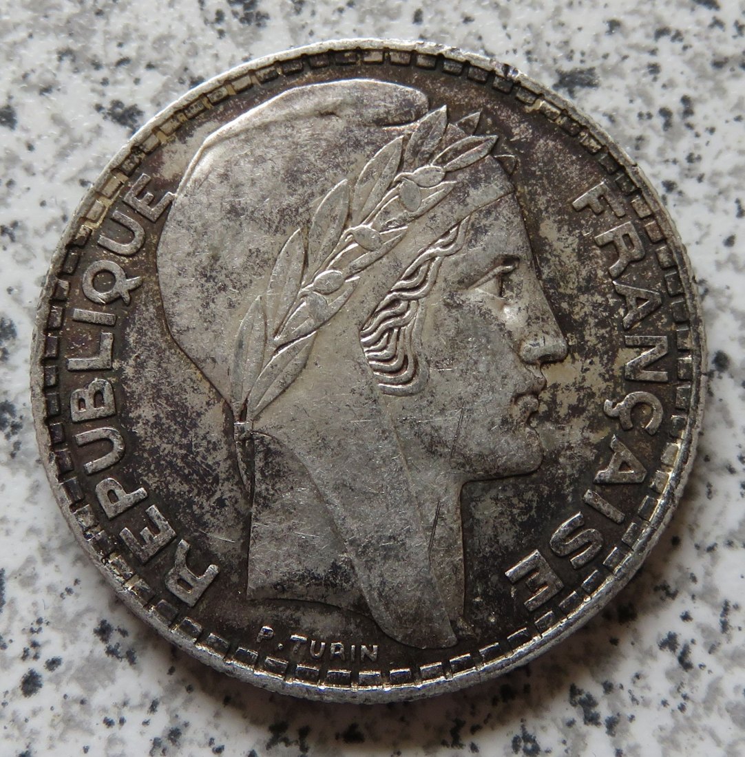  Frankreich 20 Francs 1938   