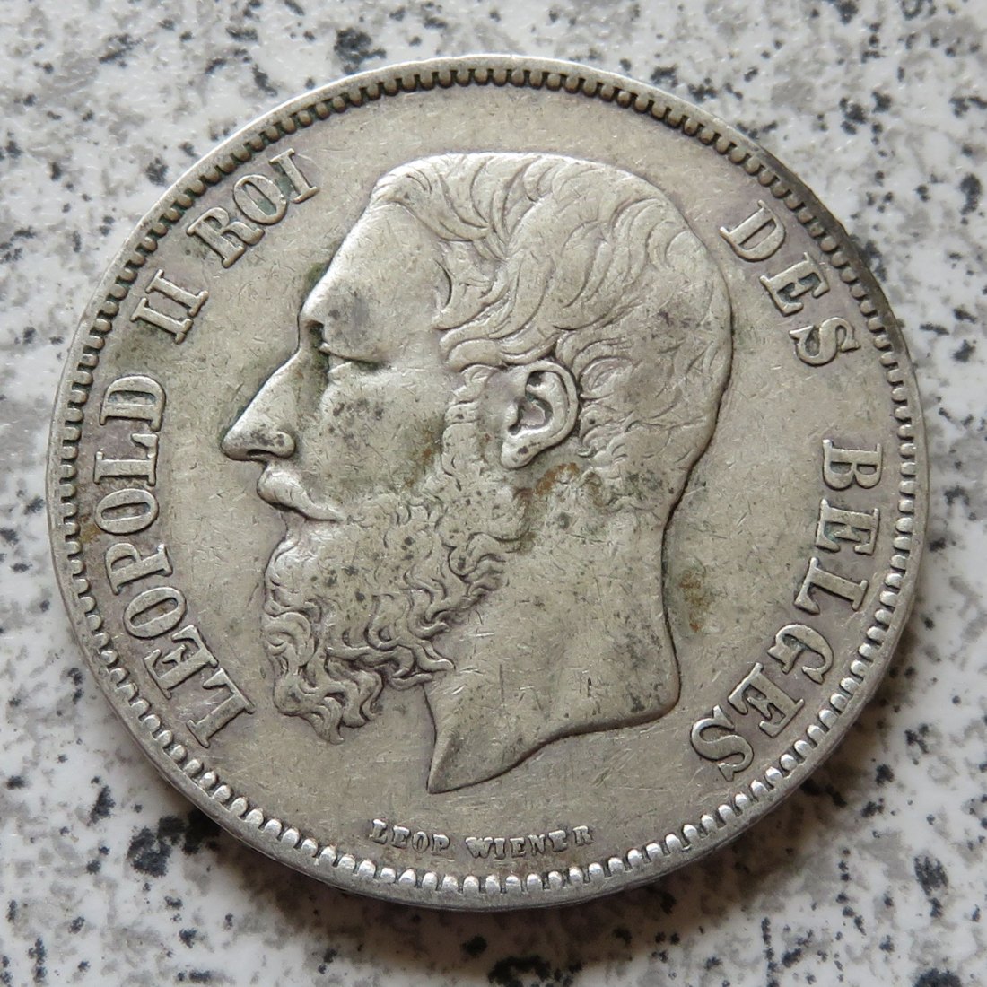  Belgien 5 Francs 1868   