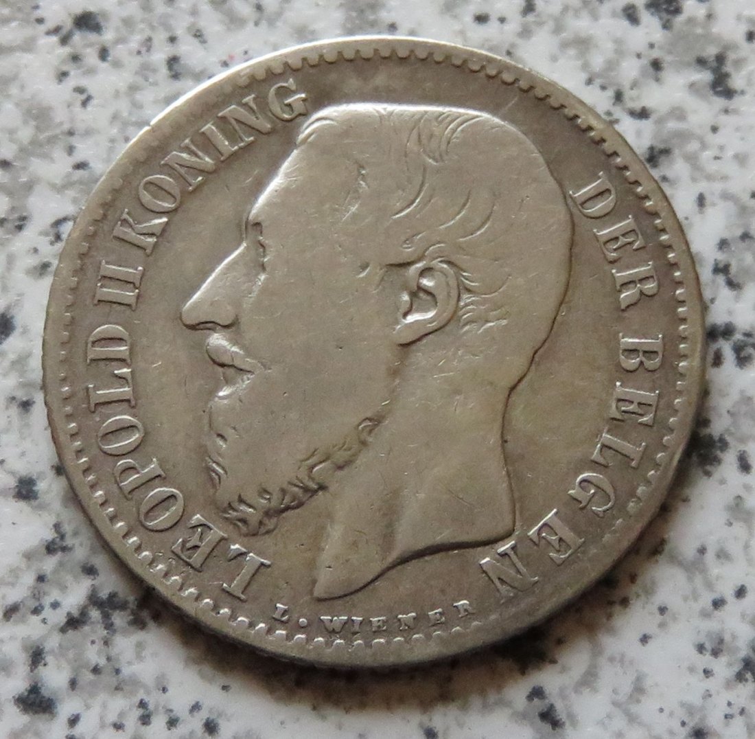  Belgien 1 Franc 1887, flämisch   