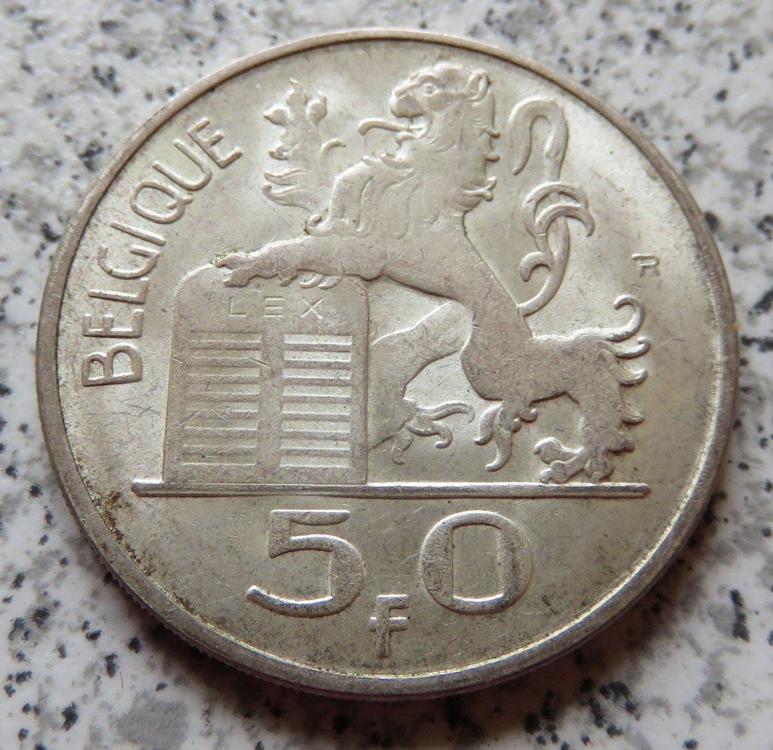  Belgien 50 Francs 1949, französisch   