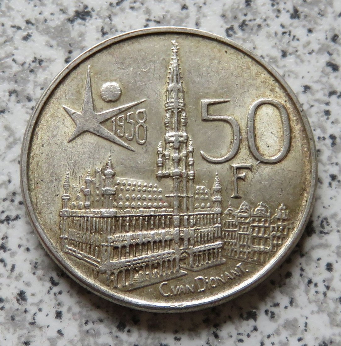  Belgien 50 Francs 1958, flämisch   