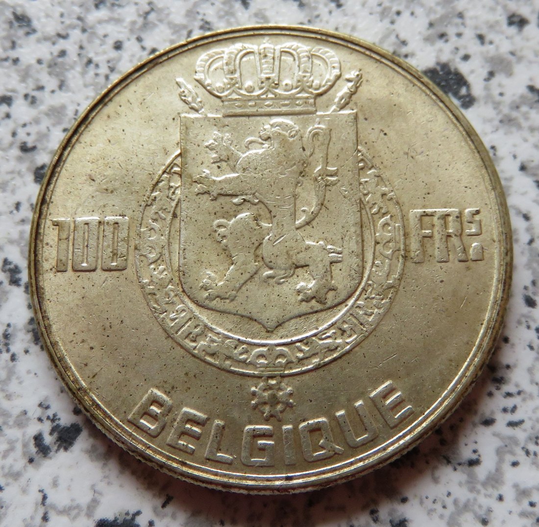  Belgien 100 Francs 1950, französisch   