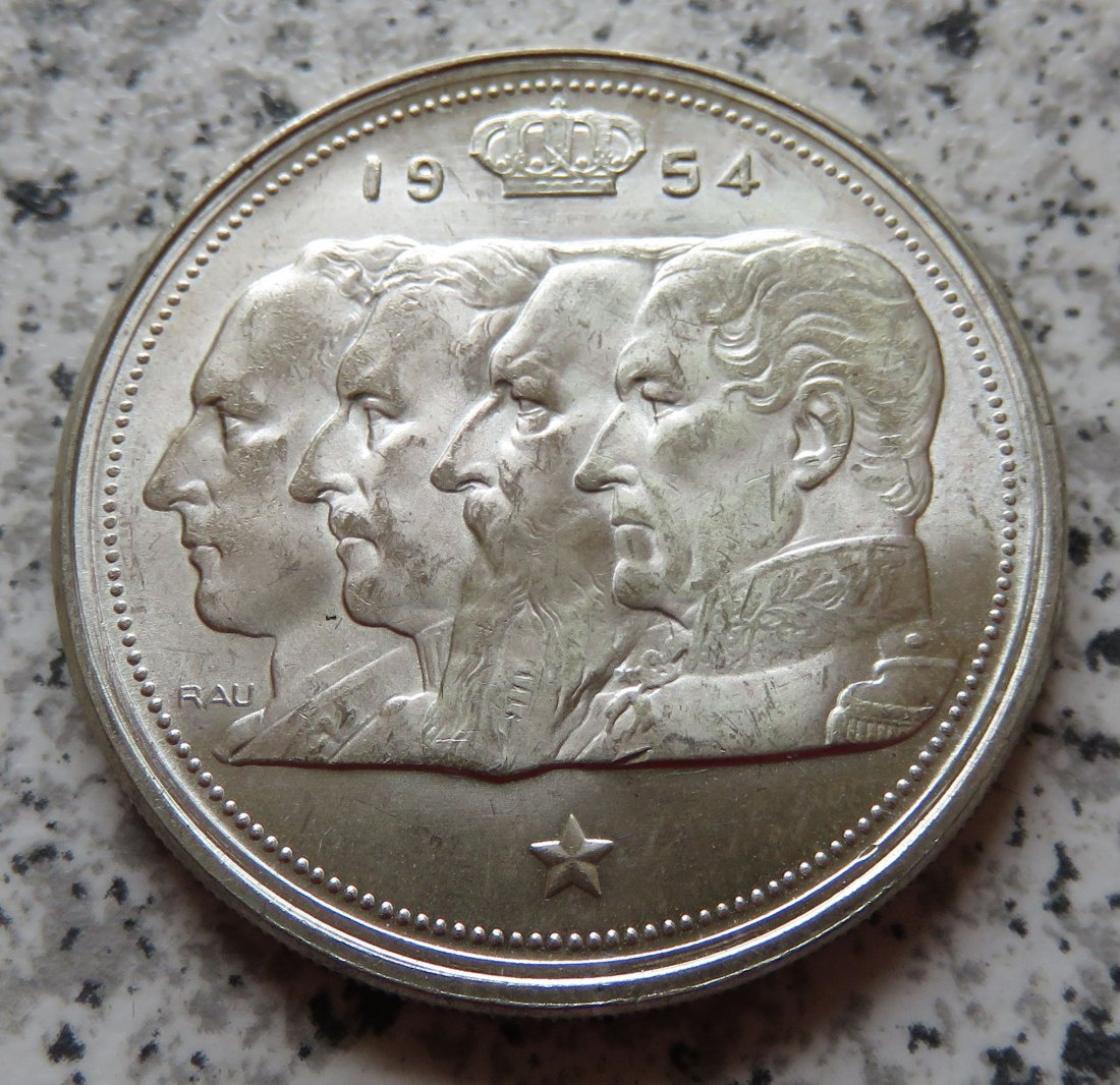  Belgien 100 Francs 1954, französisch   