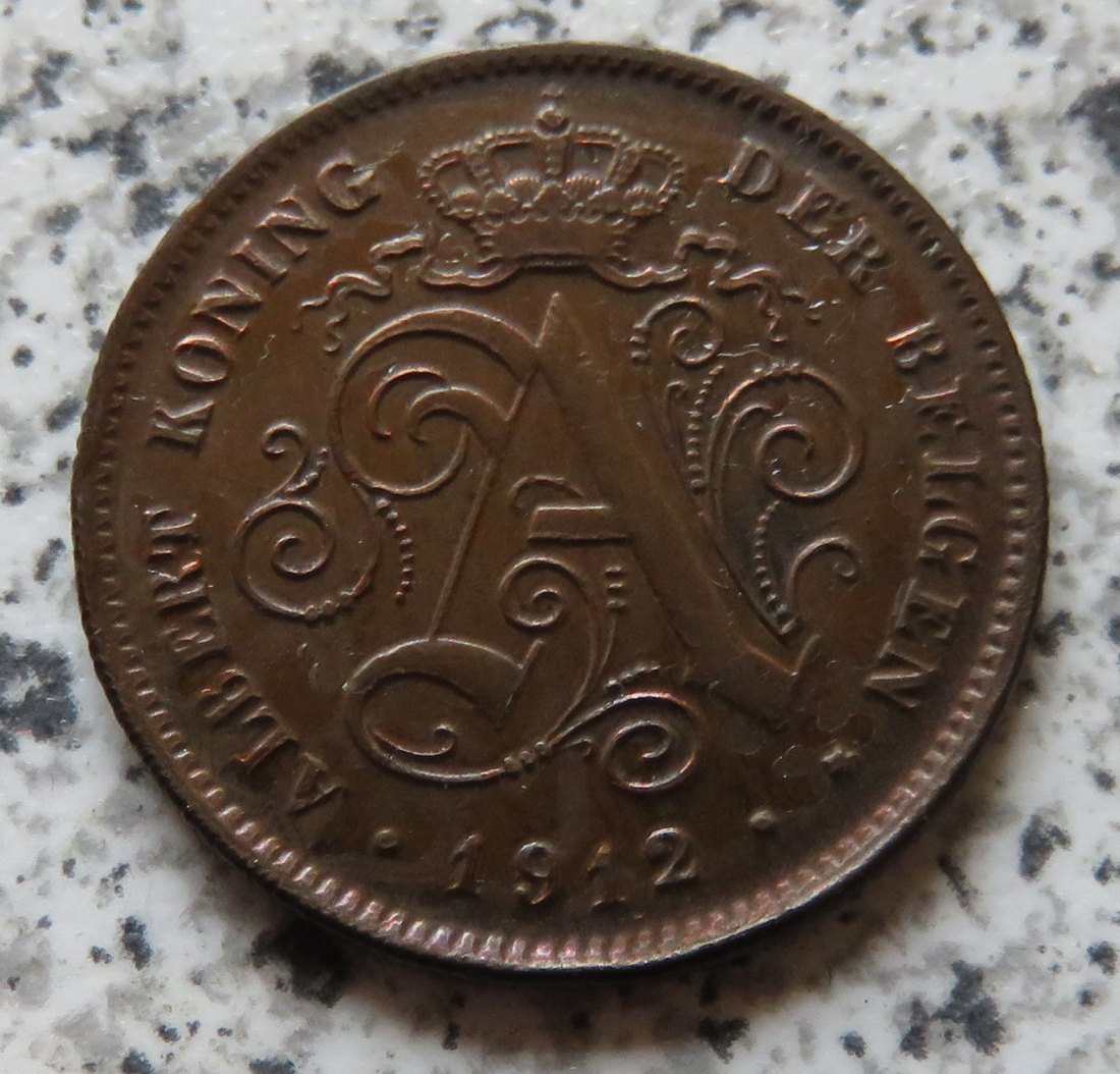  Belgien 2 Centimes 1912, flämisch   