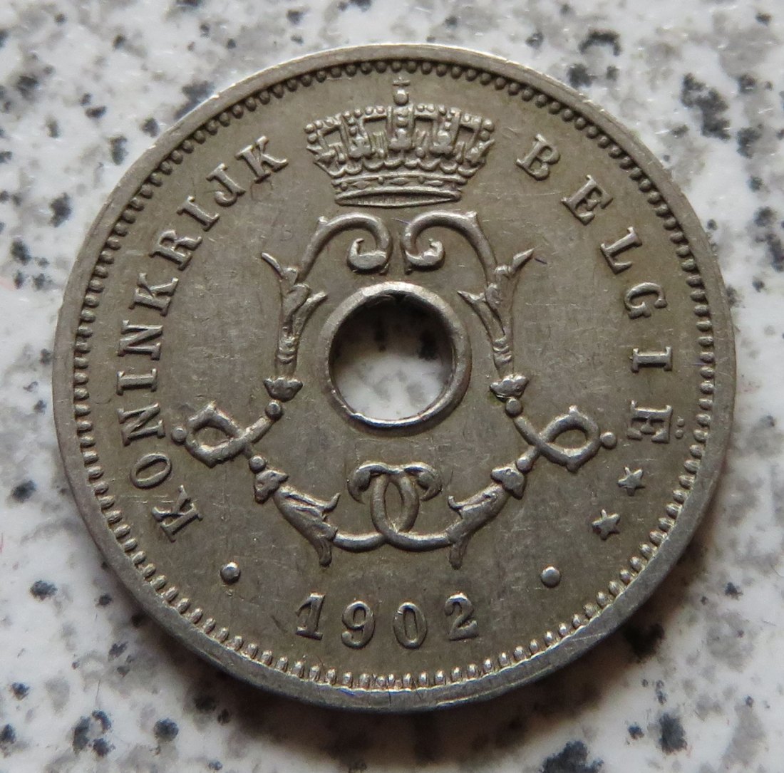  Belgien 5 Centimes 1902, flämisch   