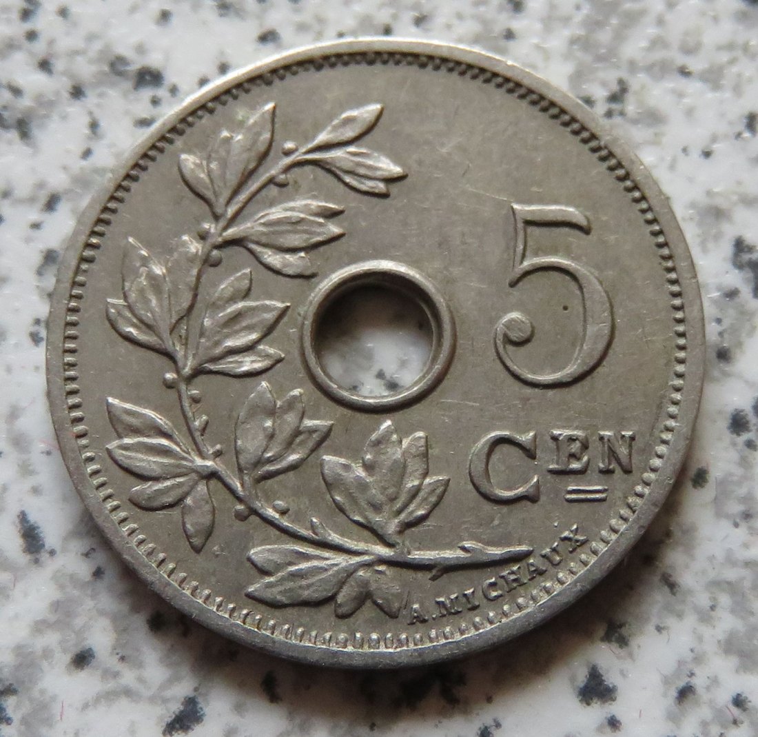  Belgien 5 Centimes 1902, flämisch   