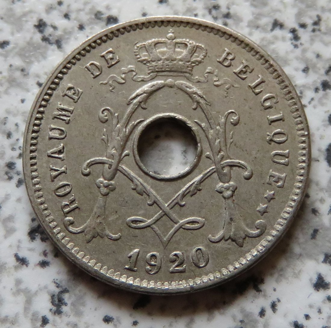  Belgien 5 Centimes 1920, französisch   