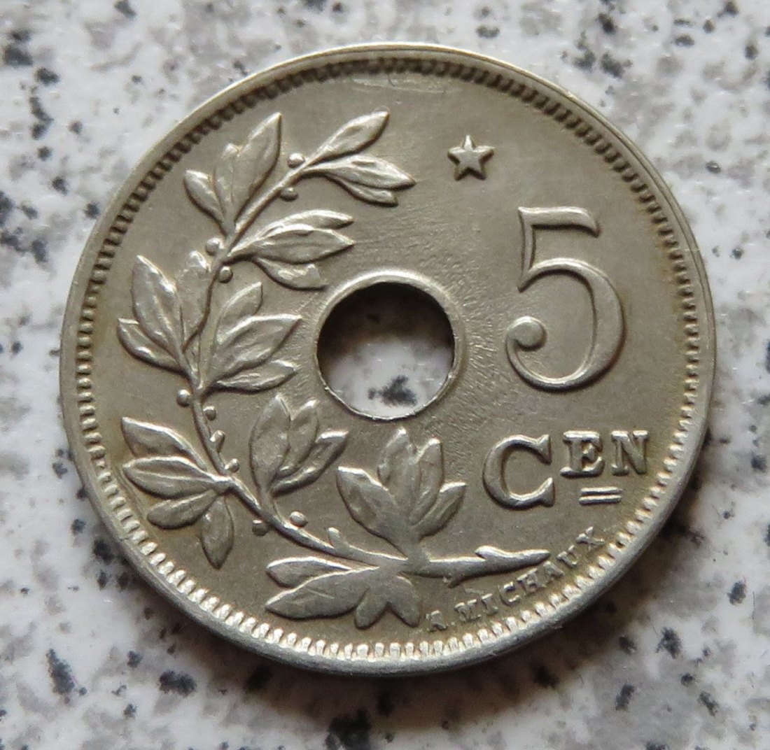  Belgien 5 Centimes 1931, flämisch   