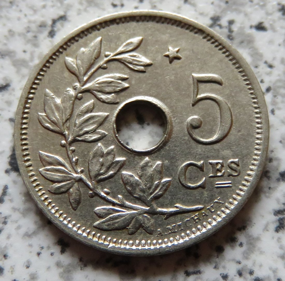  Belgien 5 Centimes 1932, französisch   