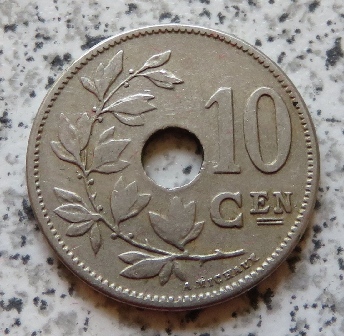  Belgien 10 Centimes 1903, flämisch   