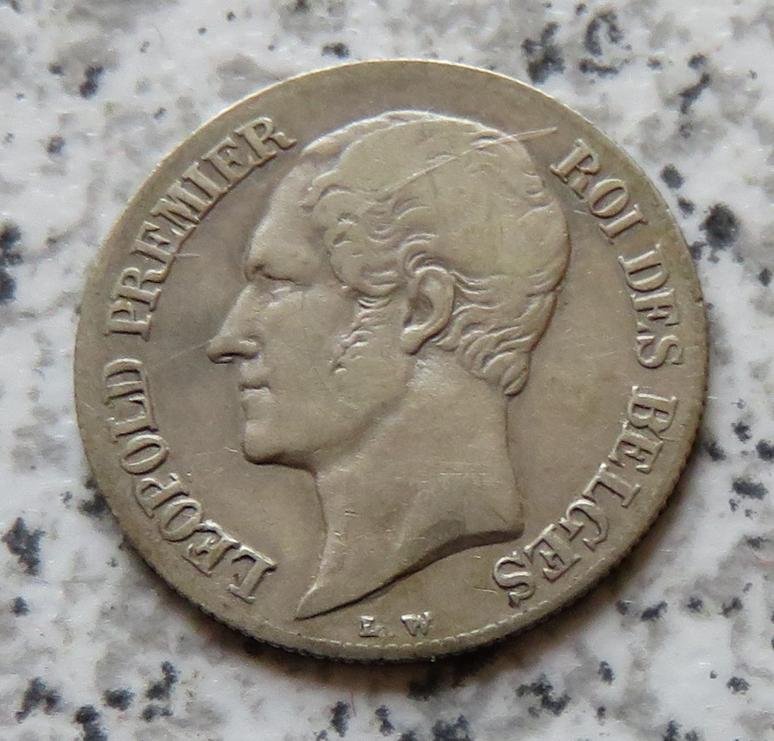  Belgien 20 Centimes 1853   