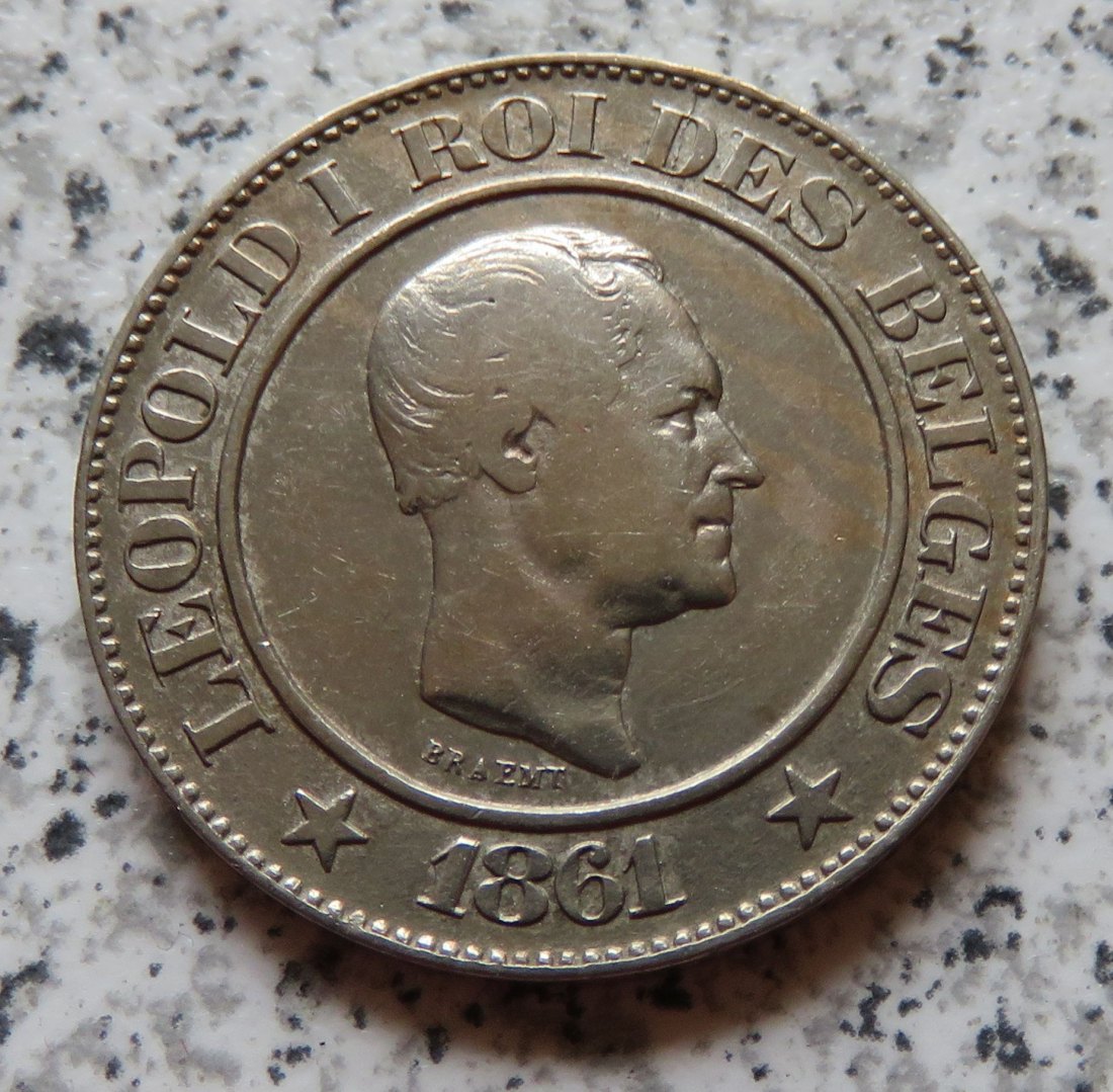  Belgien 20 Centimes 1861   