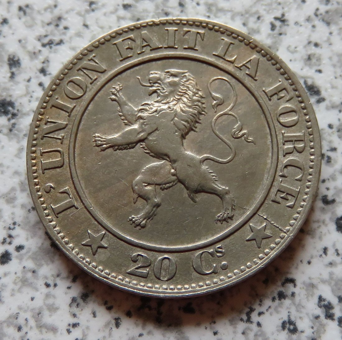  Belgien 20 Centimes 1861   