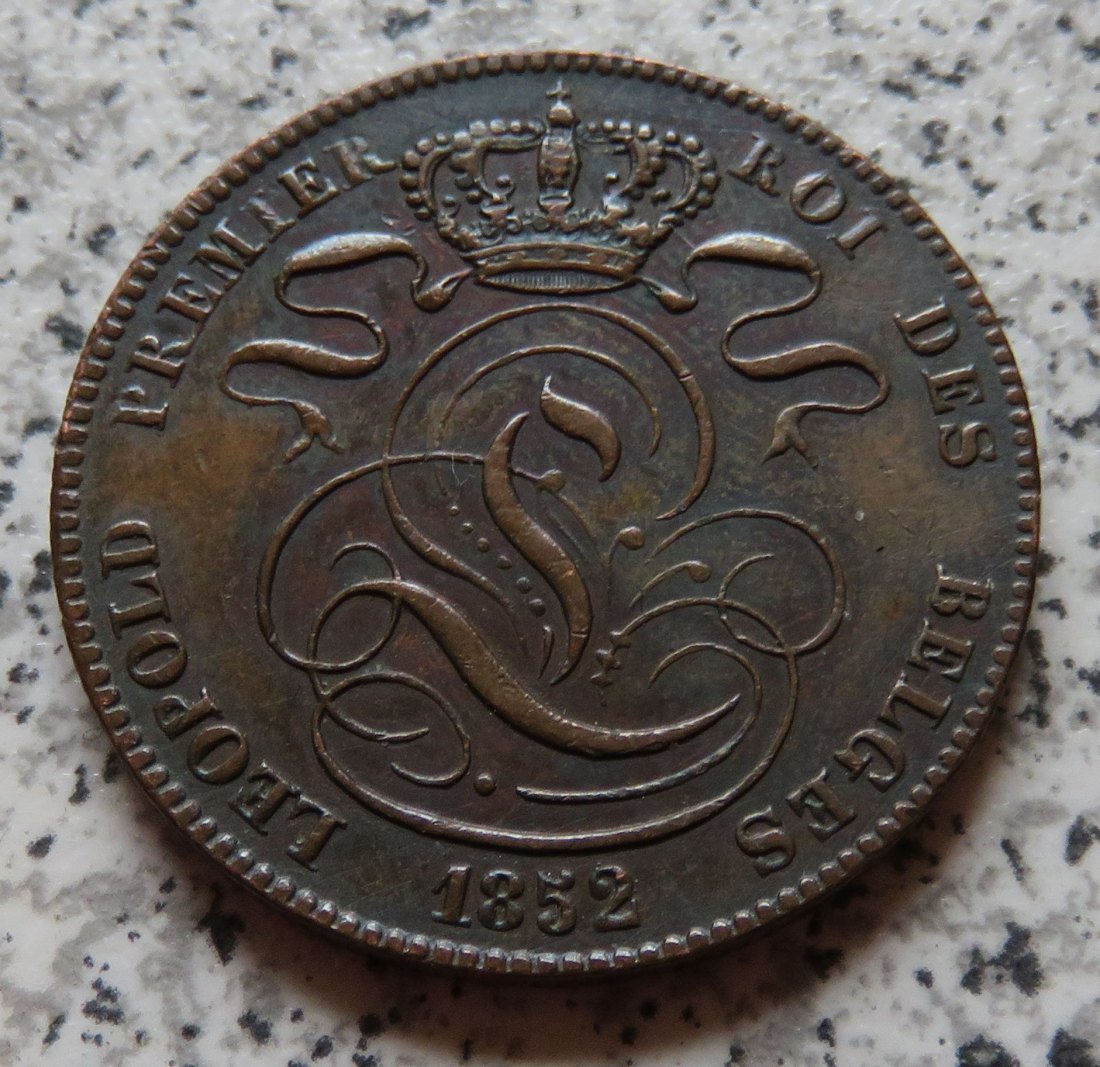  Belgien 5 Centimes 1852   
