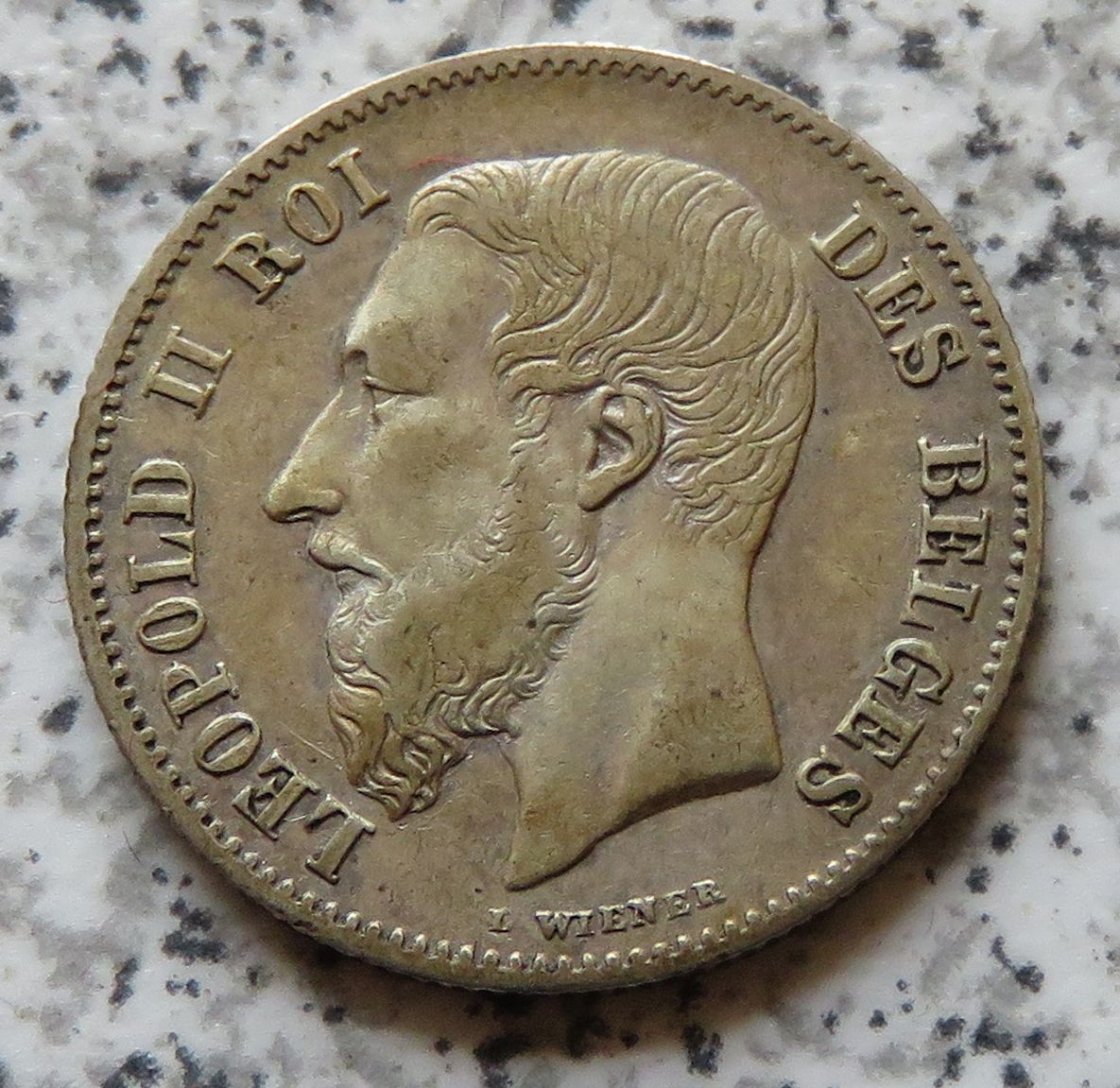  Belgien 50 Centimes 1866   