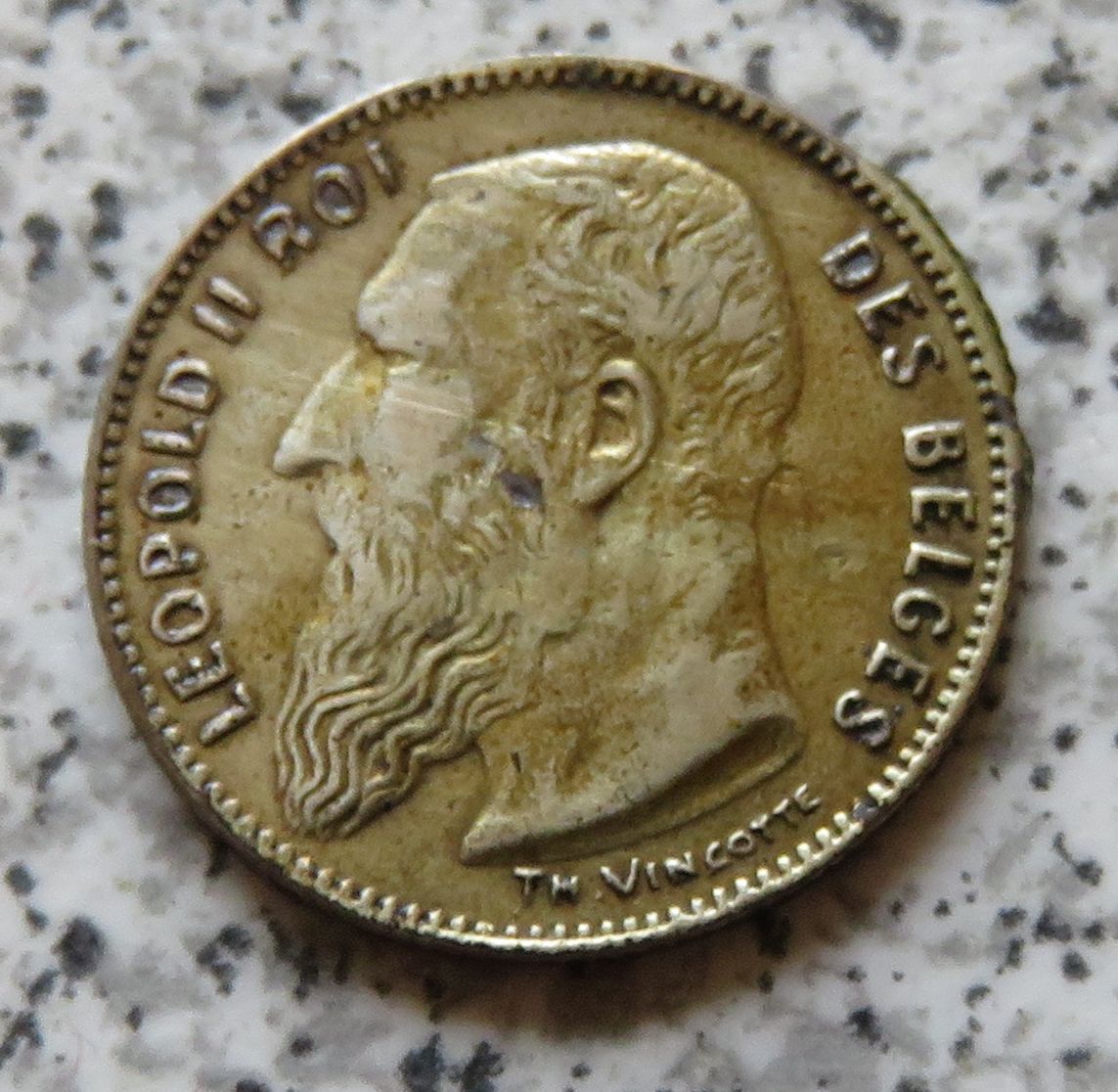  Belgien 50 Centimes 1909, französisch   