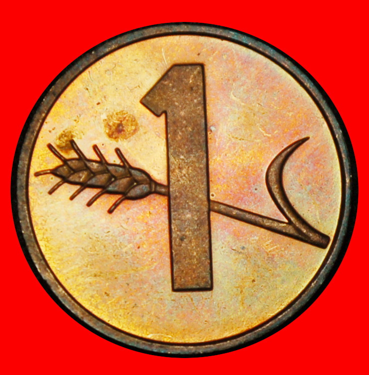 Ⰶ WHEAT SPRIG 1948-2006: SWITZERLAND★1 RAPPEN 1979★DIES II+C★UNC MINT LUSTRE★LOW START ★ NO RESERVE!