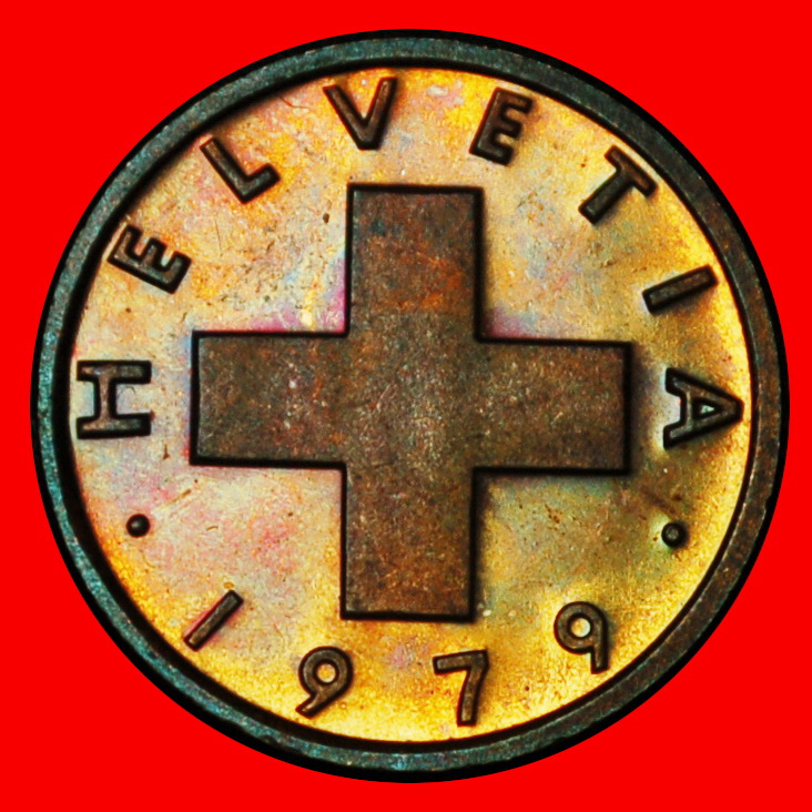  Ⰶ WHEAT SPRIG 1948-2006: SWITZERLAND★1 RAPPEN 1979★DIES II+C★UNC MINT LUSTRE★LOW START ★ NO RESERVE!   