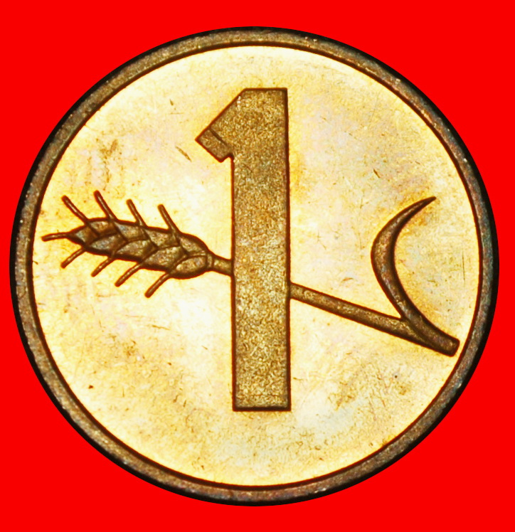 Ⰶ WHEAT SPRIG 1948-2006: SWITZERLAND★1 RAPPEN 1981★DIES II+C★UNC MINT LUSTRE★LOW START ★ NO RESERVE!   