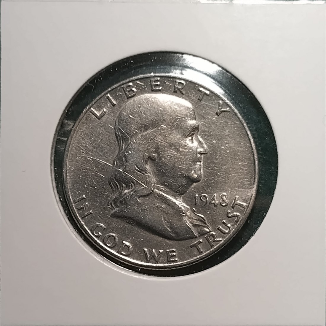USA 1/2 Dollar 1948 D - Benjamin Franklin Half Dollar