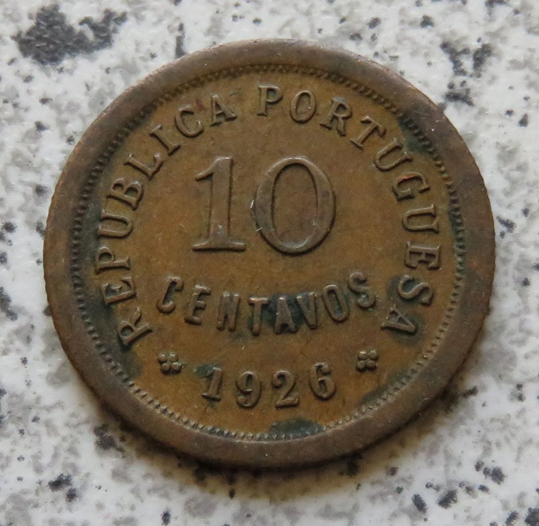  Portugal 10 Centavos 1926   
