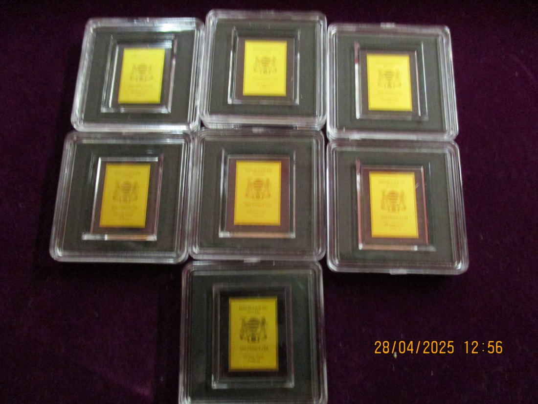  Anlagegold 7 x 1/100 Oz Gewicht fein 2,17 Gramm - E8   